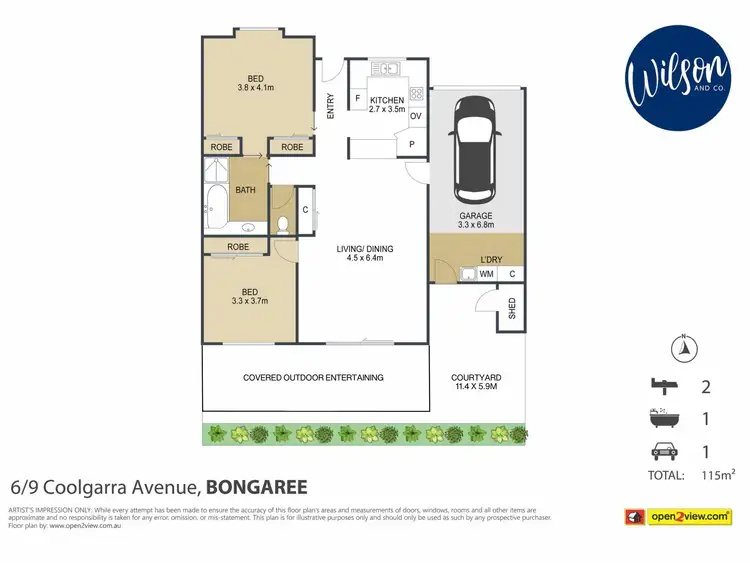 Floorplan of Homely unit listing, Unit 6/7 Coolgarra Ave, Bongaree QLD 4507