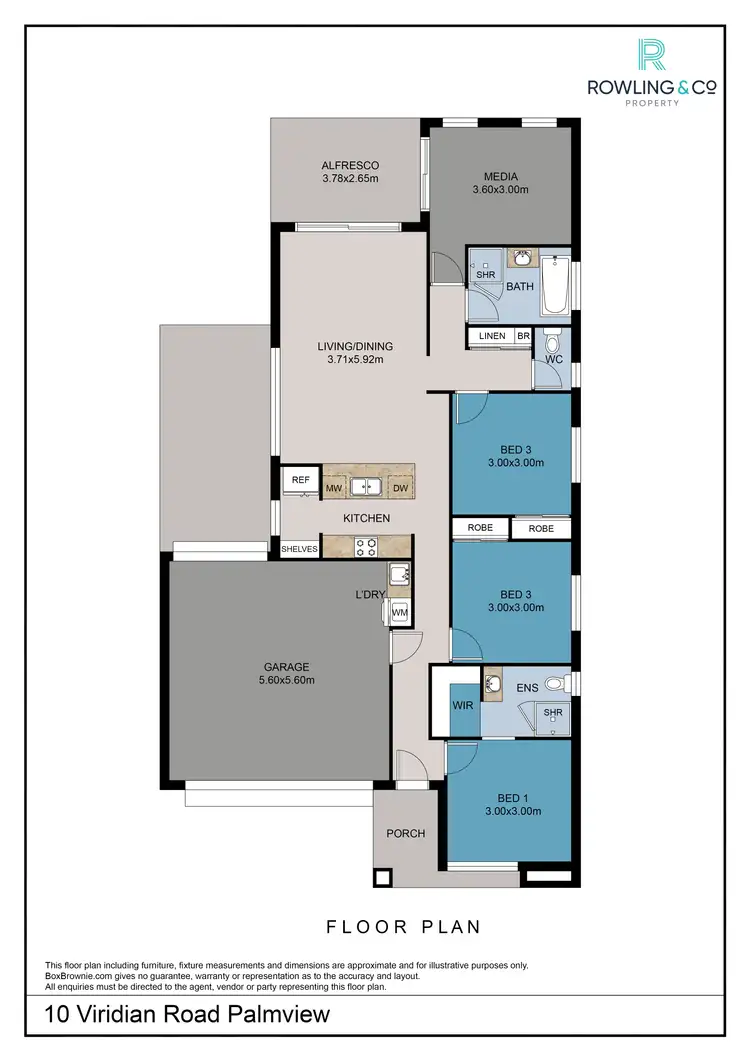 Floorplan of Homely house listing, 10 Viridian Rd, Palmview QLD 4553