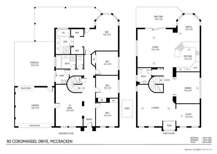 Floorplan of Homely house listing, 80 Coromandel Dr, Mccracken SA 5211