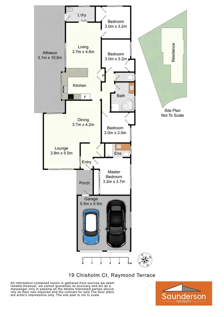 Floorplan of Homely house listing, 19 Chisholm Ct, Raymond Terrace NSW 2324