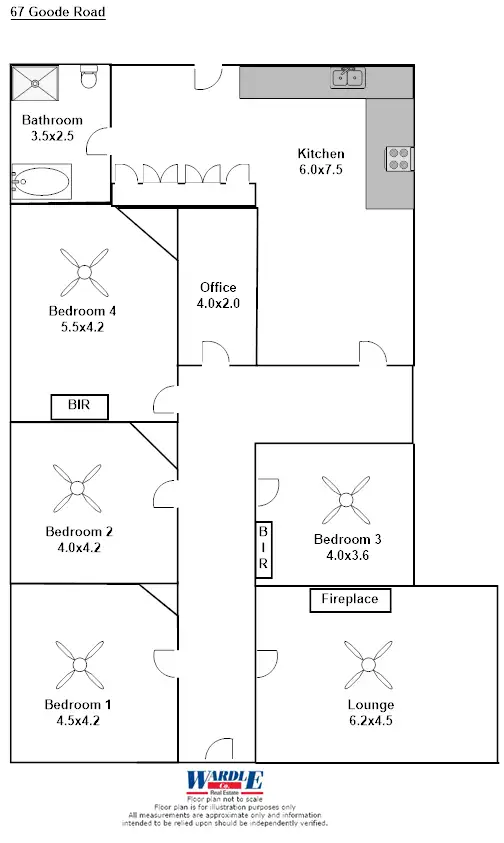Floorplan of Homely house listing, 67 Goode Road, Port Pirie SA 5540