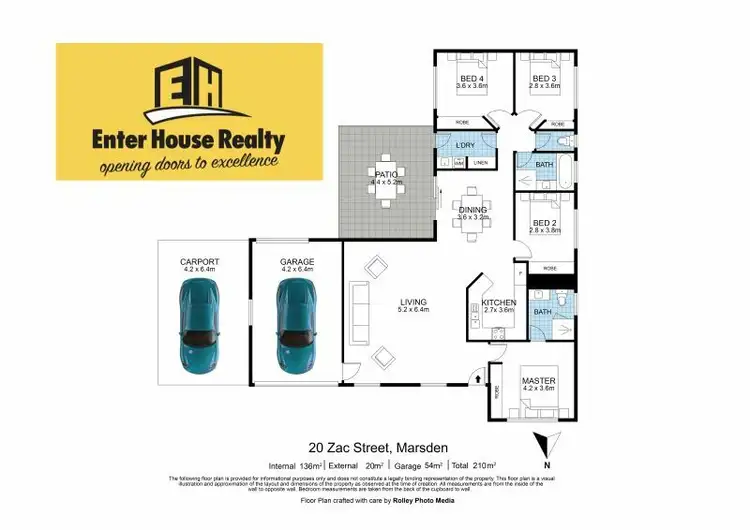 Floorplan of Homely house listing, 20 Zac St, Marsden QLD 4132