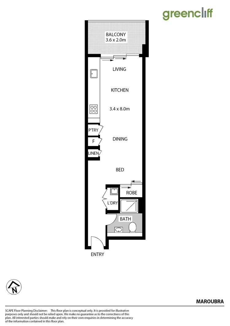 Floorplan of Homely apartment listing, 23/188 Maroubra Rd, Maroubra NSW 2035