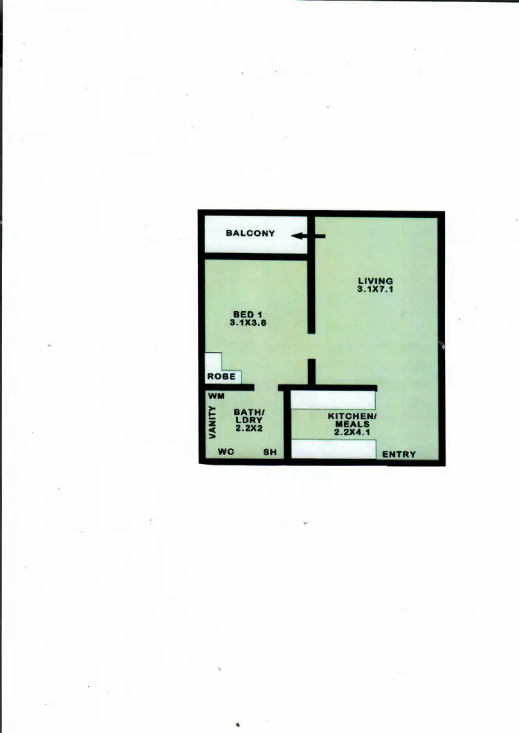 Floorplan of Homely unit listing, Unit 11/26 Glyde St, Mosman Park WA 6012