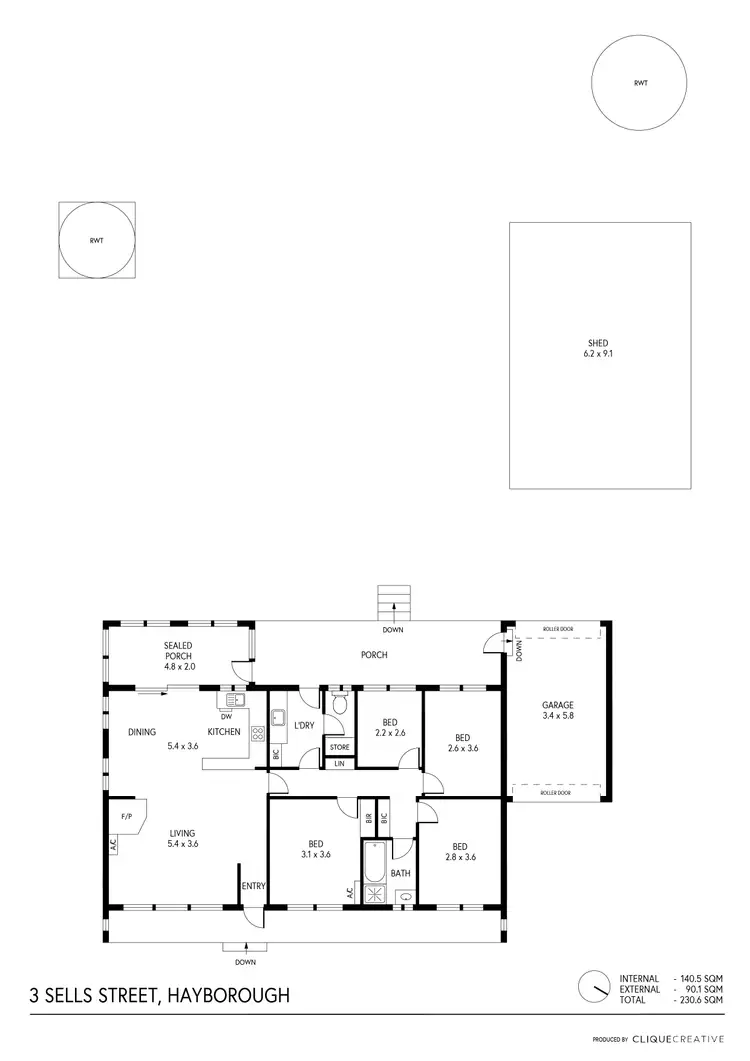 Floorplan of Homely house listing, 3 Sells St, Hayborough SA 5211
