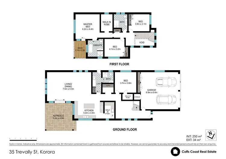 Floorplan of Homely house listing, 35 Trevally St, Korora NSW 2450