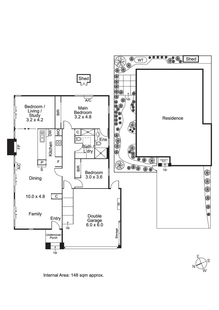 Floorplan of Homely townhouse listing, 68 Baird Street, Brighton East VIC 3187
