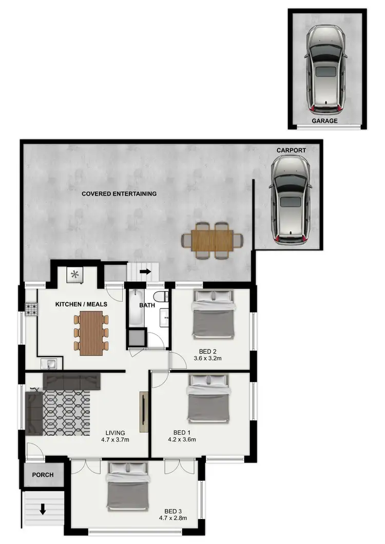 Floorplan of Homely house listing, 3 Japonica St, Inala QLD 4077