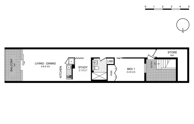 Floorplan of Homely apartment listing, Unit 3J/3 Park Lane, Chippendale NSW 2008