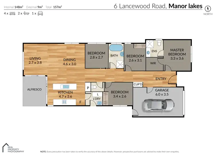 Floorplan of Homely house listing, 6 Lancewood Rd, Manor Lakes VIC 3024