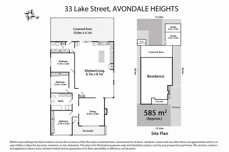 Floorplan of Homely house listing, 33 Lake St, Avondale Heights VIC 3034