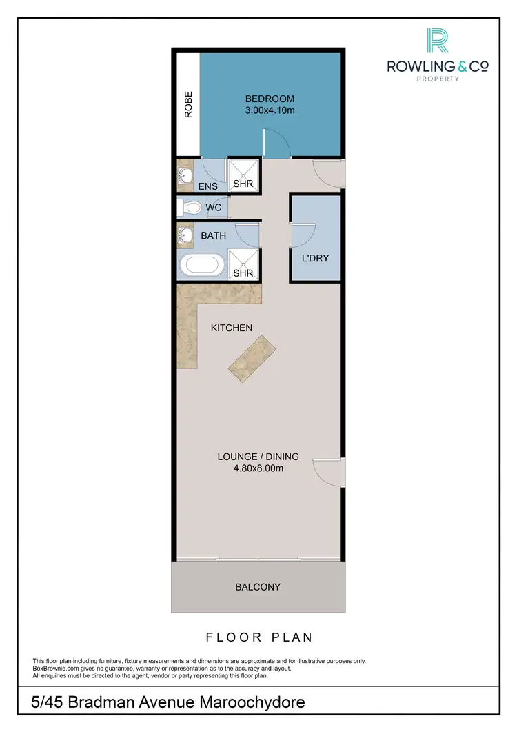 Floorplan of Homely unit listing, Unit 5/45 Bradman Ave, Maroochydore QLD 4558