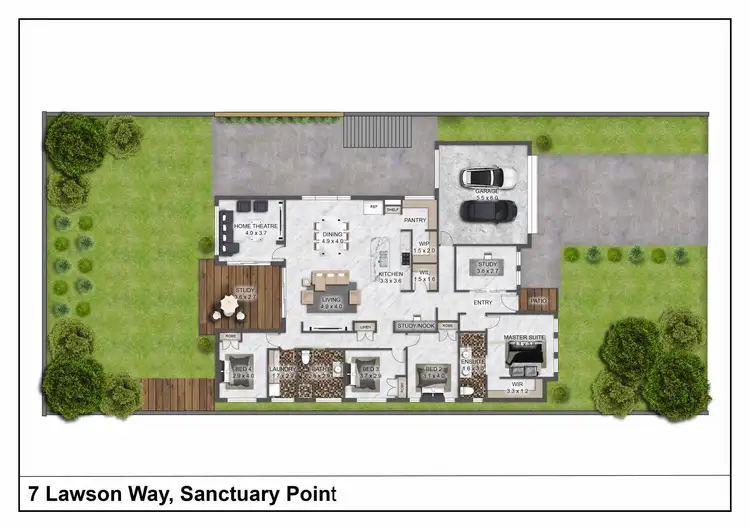Floorplan of Homely house listing, 7 Lawson Way, Sanctuary Point NSW 2540