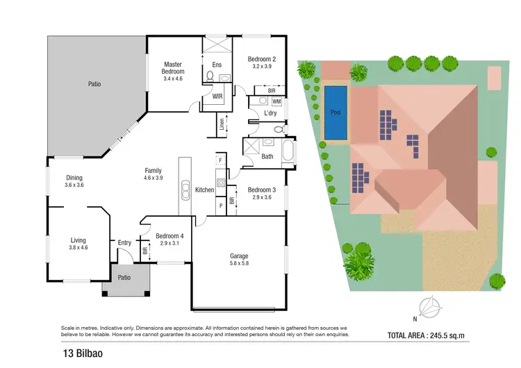 Floorplan of Homely house listing, 13 Bilbao Pl, Bushland Beach QLD 4818