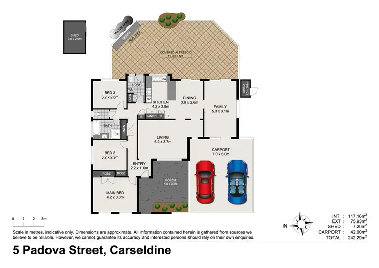 Floorplan of Homely house listing, 5 Padova St, Carseldine QLD 4034