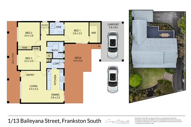 Floorplan of Homely house listing, Unit 1/13 Baileyana St, Frankston South VIC 3199