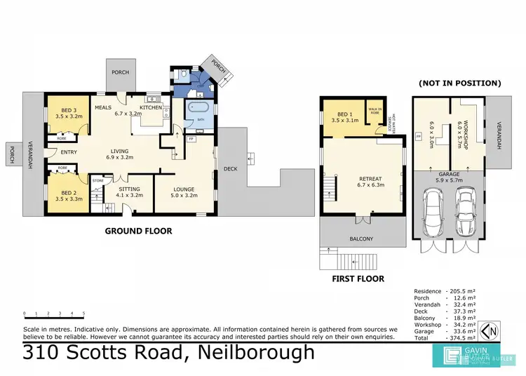Floorplan of Homely house listing, 310 Scotts Road, Neilborough VIC 3570