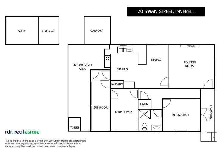 Floorplan of Homely house listing, 20 Swan Street, Inverell NSW 2360