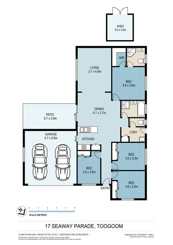 Floorplan of Homely house listing, 17 Seaway Parade, Toogoom QLD 4655