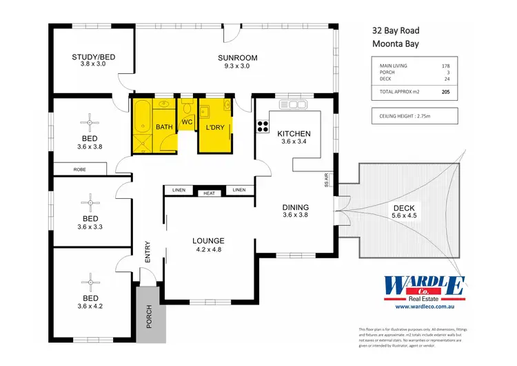 Floorplan of Homely house listing, 32 Bay Rd, Moonta Bay SA 5558