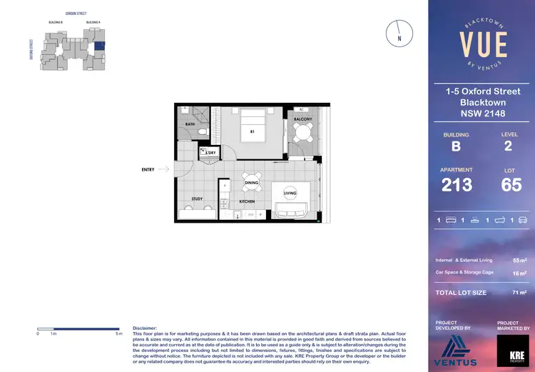 Floorplan of Homely apartment listing, Unit 213/1 Oxford Street, Blacktown NSW 2148