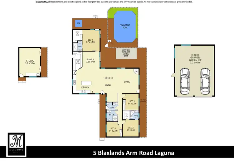 Floorplan of Homely rural property listing, 5 Blaxlands Arm Road, Laguna NSW 2325