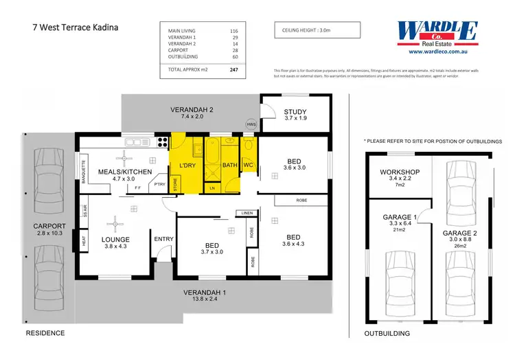 Floorplan of Homely house listing, 7 West Tce, Kadina SA 5554