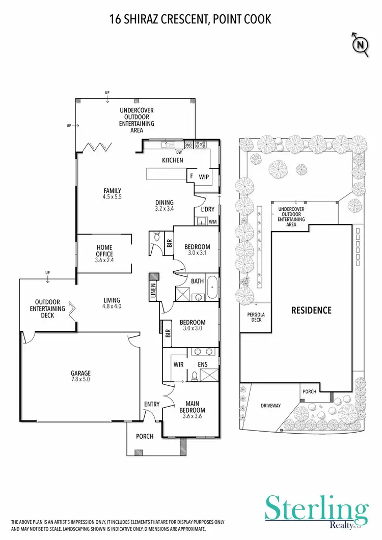 Floorplan of Homely house listing, 16 Shiraz Crescent, Point Cook VIC 3030