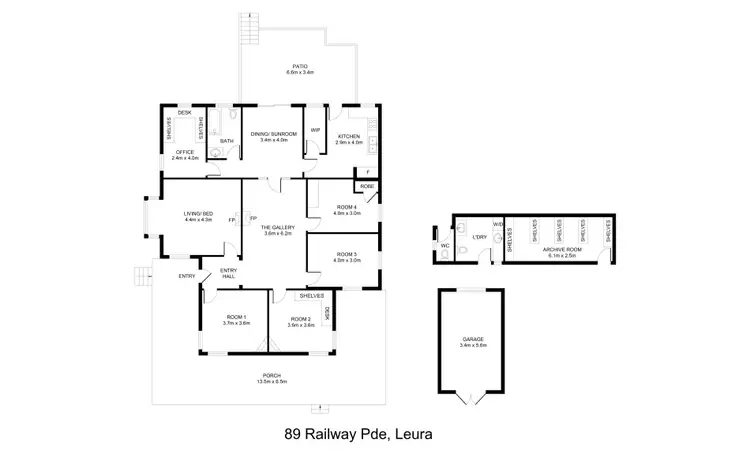 Floorplan of Homely house listing, 89 Railway Pde, Leura NSW 2780