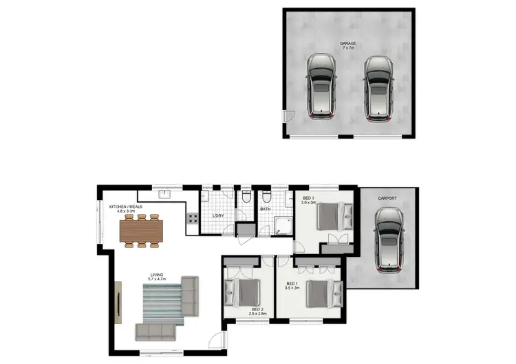 Floorplan of Homely house listing, 5 Emperor Ct, Kingston QLD 4114