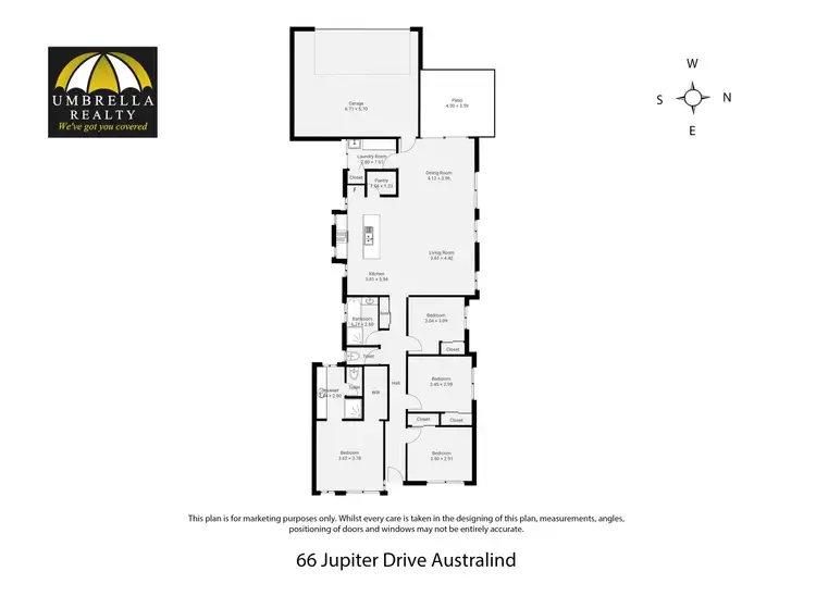 Floorplan of Homely house listing, 66 Jupiter Dr, Australind WA 6233