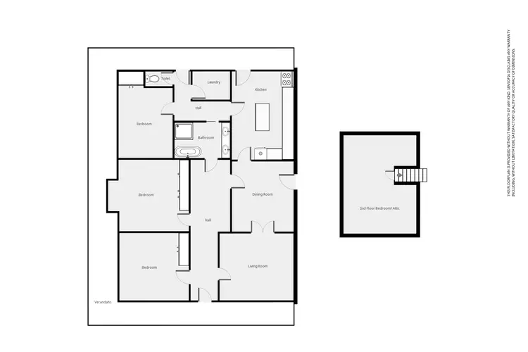 Floorplan of Homely house listing, 13 Ligar St, Stawell VIC 3380