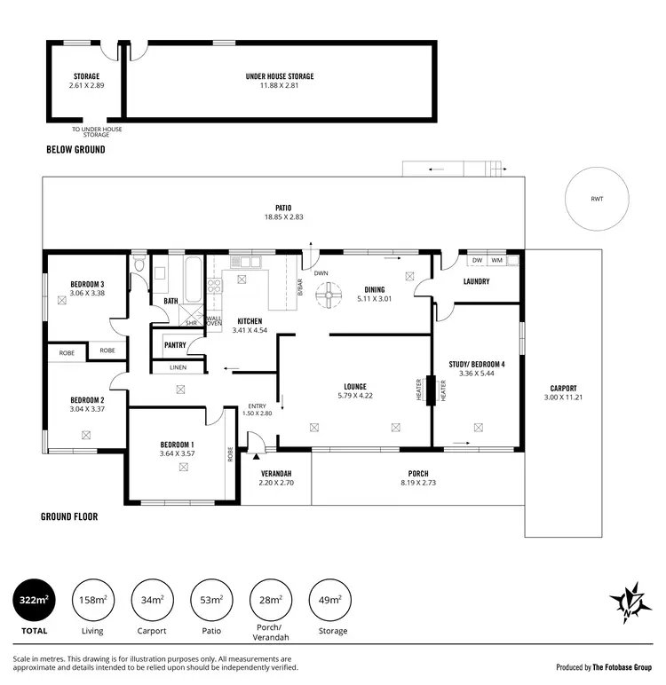 Floorplan of Homely house listing, 8 Davidson Ave, Crafers SA 5152