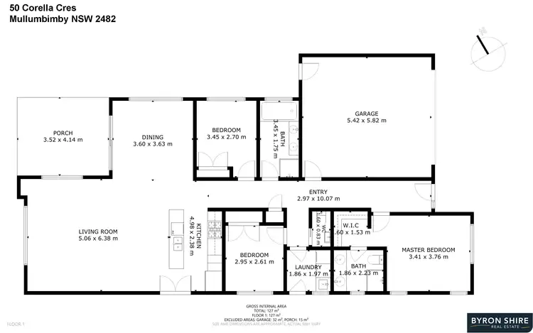 Floorplan of Homely house listing, 50 Corella Cres, Mullumbimby NSW 2482