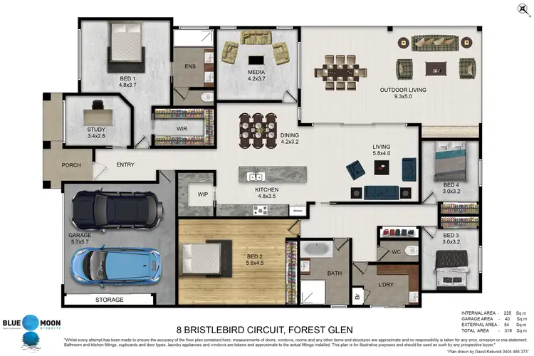 Floorplan of Homely house listing, 8 Bristlebird Cct, Forest Glen QLD 4556