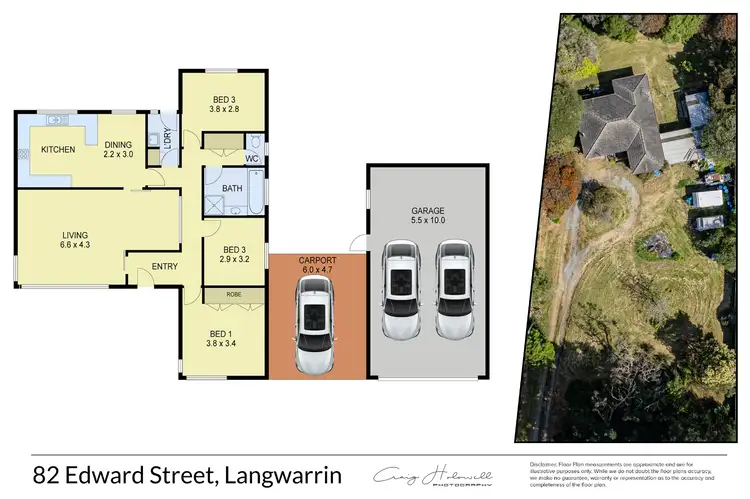 Floorplan of Homely house listing, 82 Edward St, Langwarrin VIC 3910
