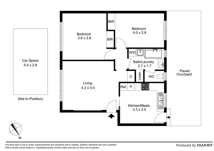 Floorplan of Homely apartment listing, Unit 2/47 Middle Rd, Maribyrnong VIC 3032