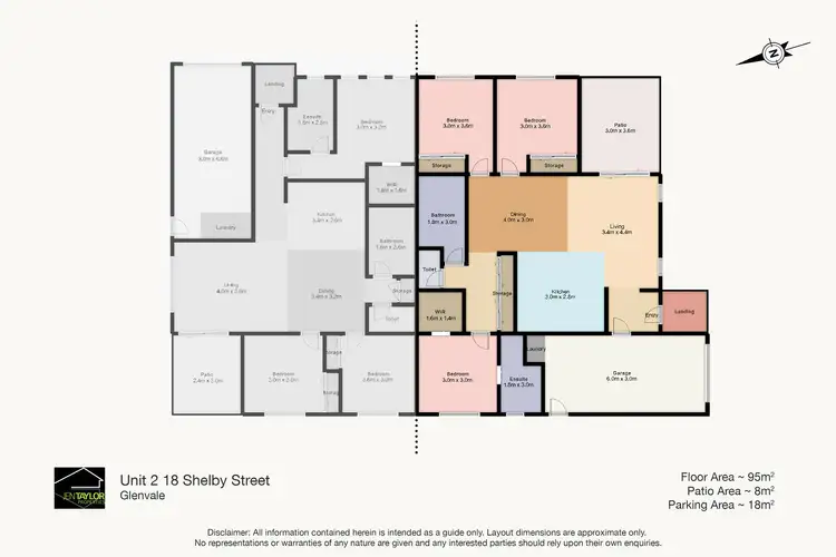 Floorplan of Homely unit listing, Unit 2/18 Shelby St, Glenvale QLD 4350