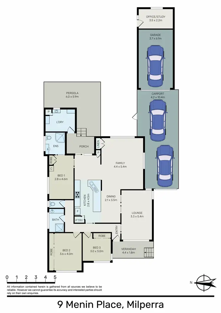 Floorplan of Homely house listing, 9 Menin Pl, Milperra NSW 2214