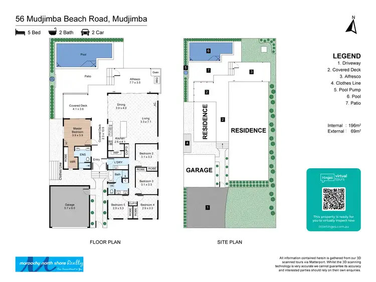 Floorplan of Homely house listing, 56 Mudjimba Beach Rd, Mudjimba QLD 4564