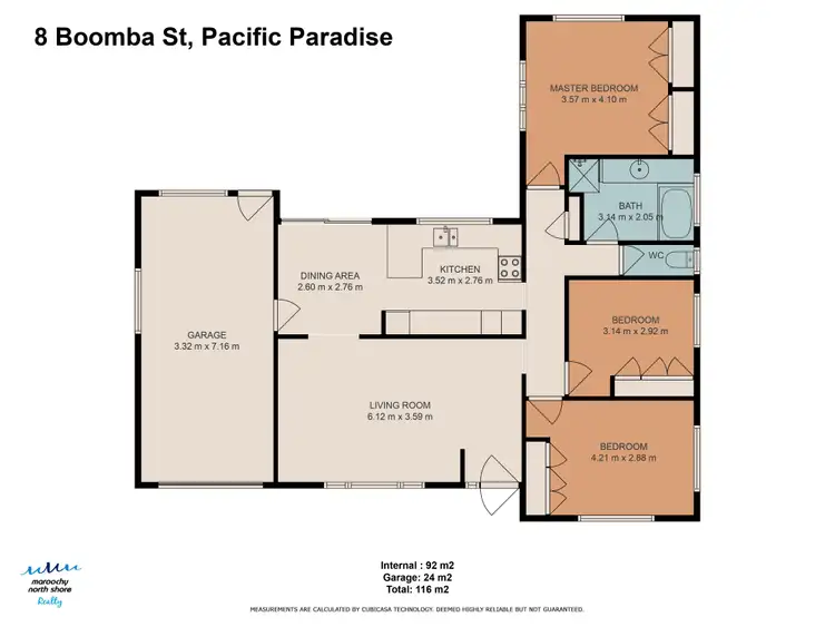 Floorplan of Homely house listing, 8 Boomba St, Pacific Paradise QLD 4564