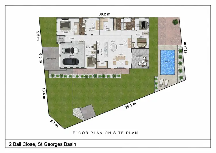 Floorplan of Homely house listing, 2 Ball Cl, St Georges Basin NSW 2540