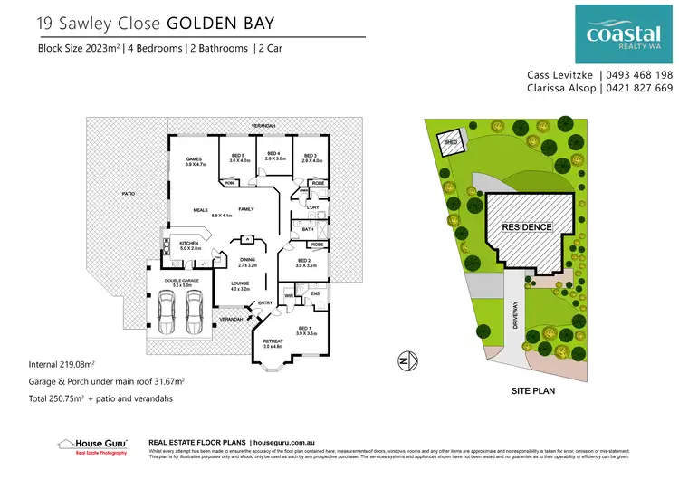 Floorplan of Homely house listing, 19 Sawley Cl, Golden Bay WA 6174