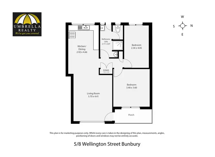 Floorplan of Homely unit listing, Unit 5/8 Wellington St, Bunbury WA 6230