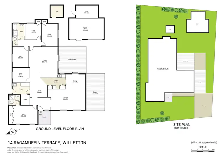 Floorplan of Homely house listing, 14 Ragamuffin Terrace, Willetton WA 6155