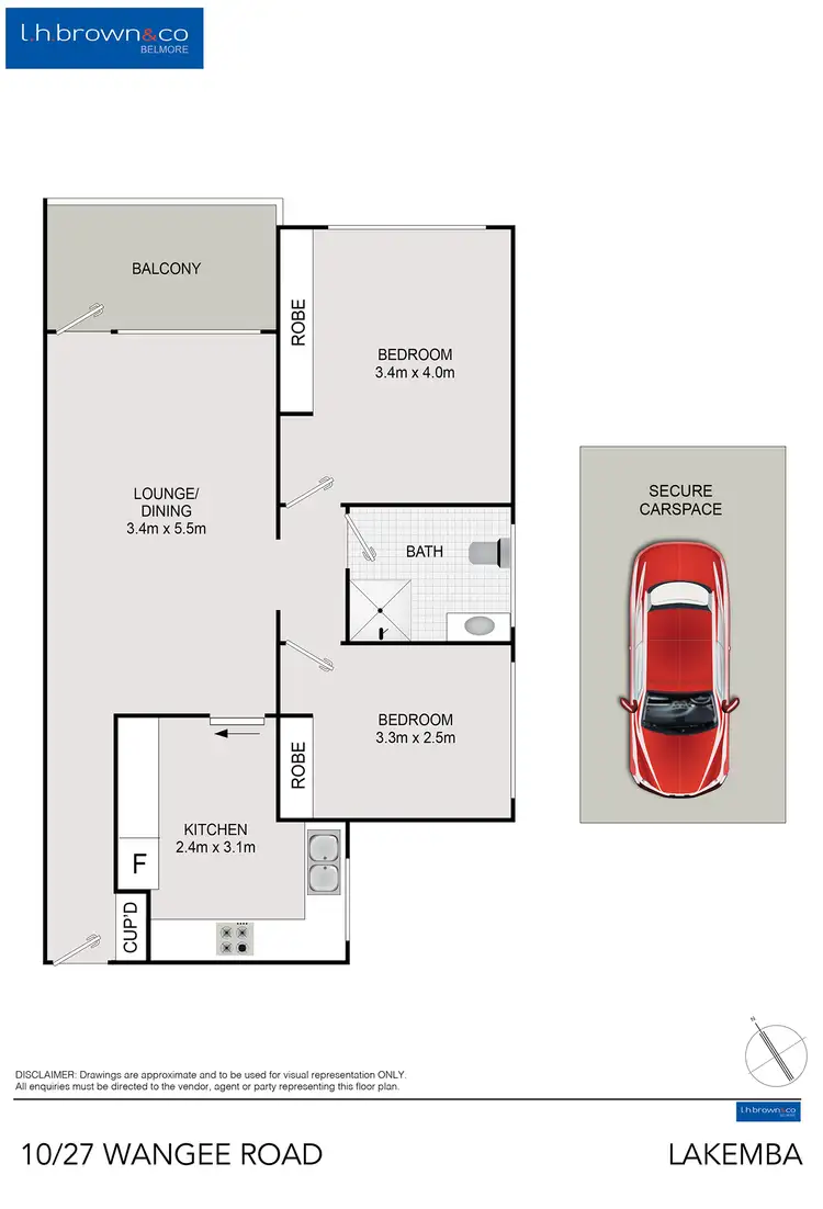 Floorplan of Homely unit listing, Unit 10/27 Wangee Rd, Lakemba NSW 2195