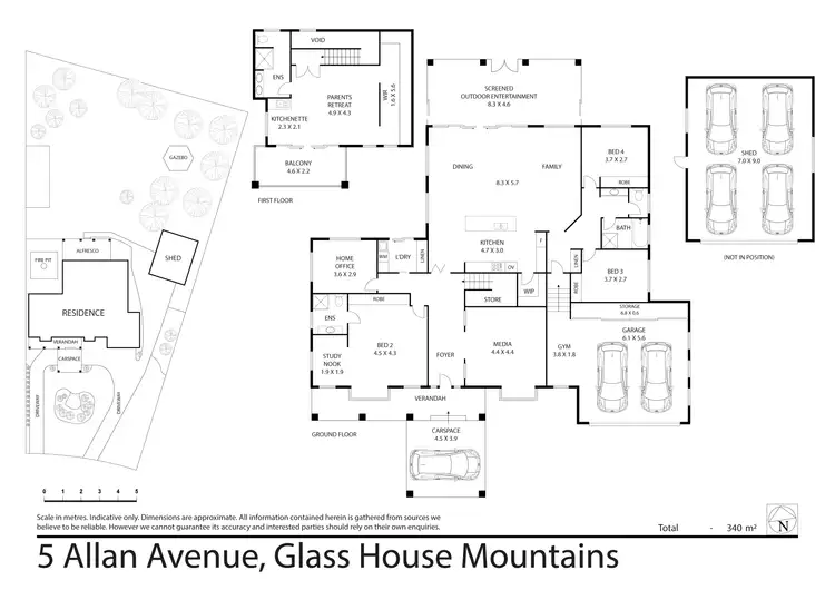 Floorplan of Homely house listing, 5 Allan Ave, Glass House Mountains QLD 4518