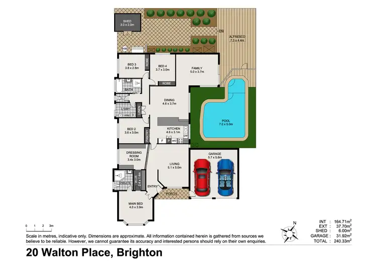 Floorplan of Homely house listing, 20 Walton Pl, Brighton QLD 4017