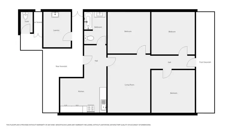 Floorplan of Homely house listing, 8 Clifton Ave, Stawell VIC 3380