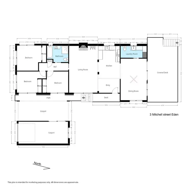 Floorplan of Homely house listing, 3 Mitchell St, Eden NSW 2551
